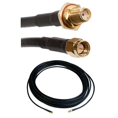 Antennekabel LMR200, 15 m - SMA-han/SMA-hun